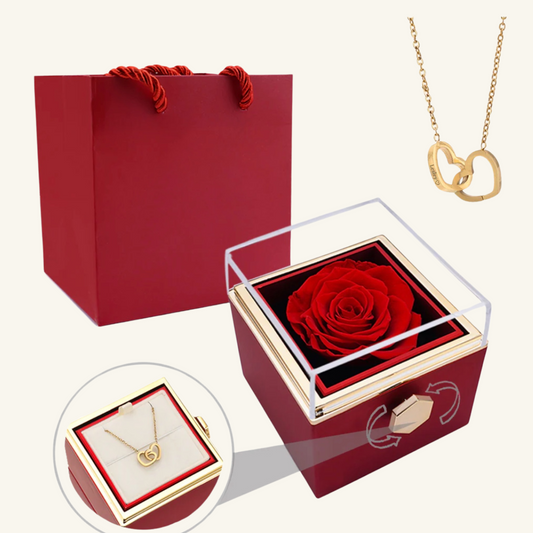 Engraved Necklace &amp; Eternal Rose® Box